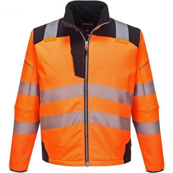 Chaqueta Softshell de Alta Visibilidad Portwest PW3 Naranja/Negro 4XL