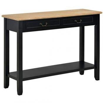 SengentoStyle Wandtafel 110x35x80 cm hout zwart