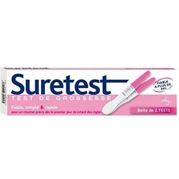 Test de Embarazo Suretest - Precisión desde el primer día de retraso - Caja con 2 Tests