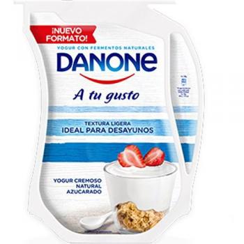 Danone A tu Gusto Yogur Cremoso Natural Azucarado con Fermentos Naturales - 1 unidad