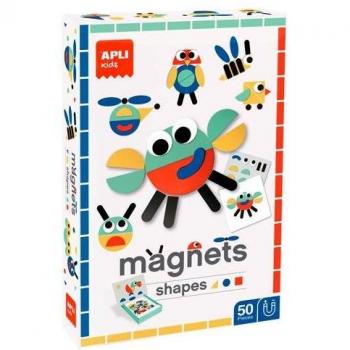 Apli Juego Magnético de Formas Geométricas, 50 Piezas, Multicolor, para Niños +3 Años