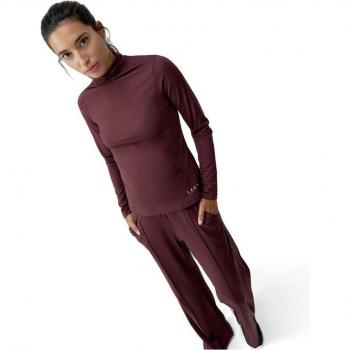 Camiseta Mujer Born Living Yoga Malik Dark Cherry