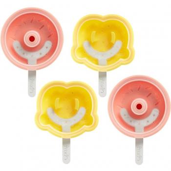 Lékué Donut & Pretzel Ice Cream Mold Set - 4 Silicone Popsicle Molds
