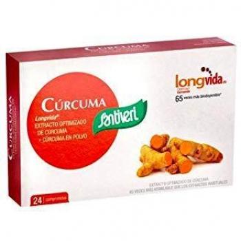 Santiveri Turmeric 24 Tablets - Curcumin Health Supplement