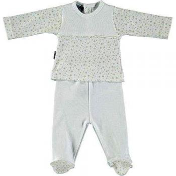 babidu 2 Piezas, Conjunto Bebe-Unisex, Bco/Camel, 1 Mes