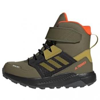 Botas de senderismo altas adidas Terrex Trailmaker Cold.RDY para niños color verde oliva