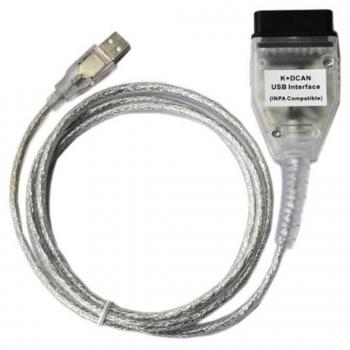 Eximtrade Coche OBD2 OBDII USB Interfaz INPA/Ediabas - K + DCAN para BMW 1998 a 2008 Modelos