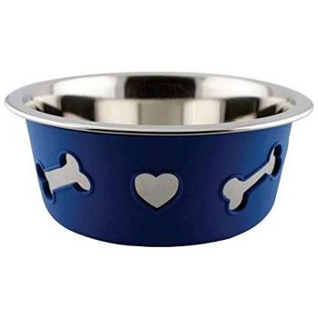 Cuenco antideslizante para perros de acero inoxidable Weatherbeeta 21cm Azul