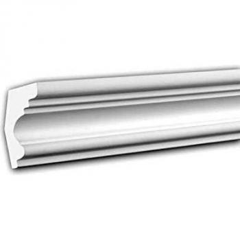 Cornisa Decorativa Neoclásica Profhome 150122 Blanca de Estuco 2 m