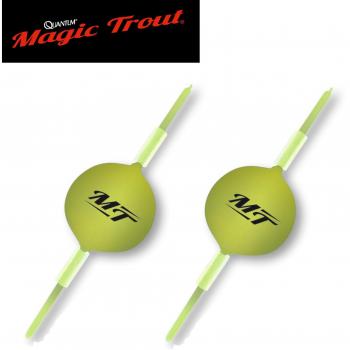 Quantum Magic Trout Stick Pilot bola Amarillo – 2 pilotos – Trucha al sbirolino, Pilot bolas para trucha, fixpilotn para truchas