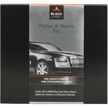 Nigrin 72055 Black Label abrillantador & set de cera