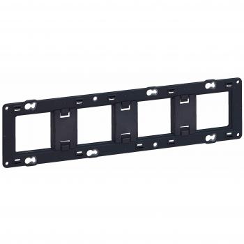 Legrand - Soporte de tornillo para Mosaic, Céliane o Soliroc para 4 postes o 10 módulos, negro, 1 unidad