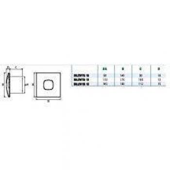CATA EXTRACTOR BAÃ‘O SILENTIS LN 10 INOX