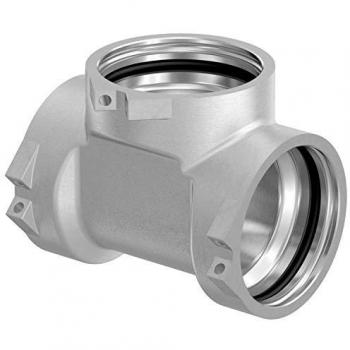 Tee Modular Uponor RS2-RS2-RS2, con conexión de presión, latón niquelado, para ACS y calefacción