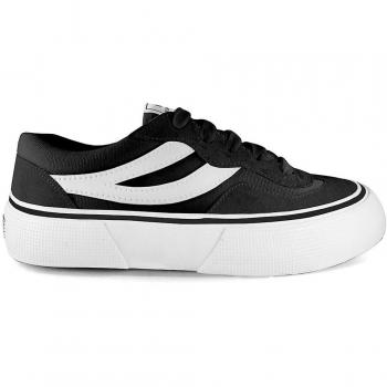 Superga 3041 Revolley Colorblock Platform Trainer Female Black/White UK Size 7.5