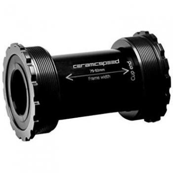 Pedalier CeramicSpeed T47 para SRAM DUB Road Negro, compatible con sistemas de transmisión SRAM DUB, diseño estándar, color negro, adecuado para adultos unisex