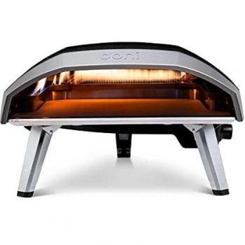 Horno de Pizza a Gas Ooni Koda 16 - Capacidad para Pizzas de hasta 40,6 cm, Ideal para Exterior, Rápido (60 segundos) y Eficiente