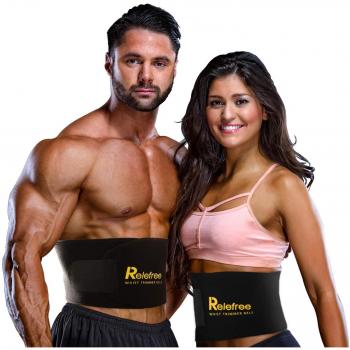 Relefree Faja Reductora Adelgazante, Adjustable Adelgazar Faja para la Cintura / Espalda / Lumbar Faja de Neopreno con Pegar （Fitness Hombre / Mujer Disponible） 2
