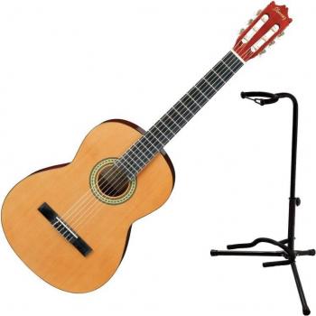 Ibanez GA3 Classical Nylon String Guitar, Acoustic Guitar with Spruce Top, Amber High Gloss