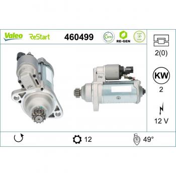 Motor de arranque VALEO 460499 con características avanzadas
