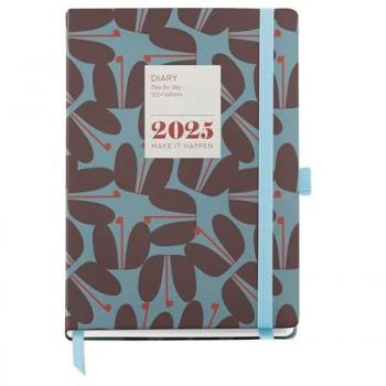 Agenda Anual 2025 Miquelrius Jessica 122x168 mm Día Página, Cubierta Cartón Plastificado, Espiral, Cierre Goma Elástica, Papel 80 g/m²