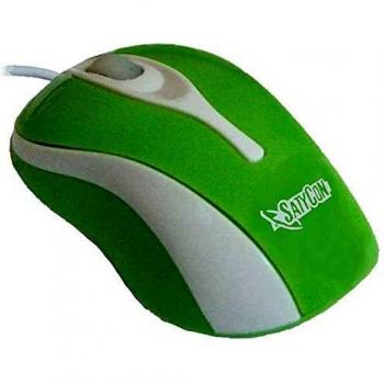 SATYCON Caja 100 Raton USB Optico Rueda Scroll 3D Verde