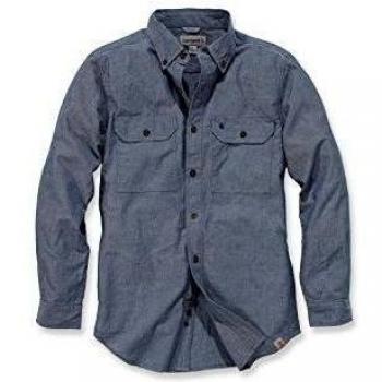 Carhartt S202 L/S Fort Solid - Camisa trabajo - Tiempo libre Camisa azul M
