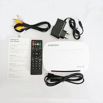 MP power @ 1080P Smart TV Box Quad Core Android 4.4 Reproductor multimedia 1080P XBMC WIFI 3D Compatible con YOUTUBE Skype + Cable HDMI