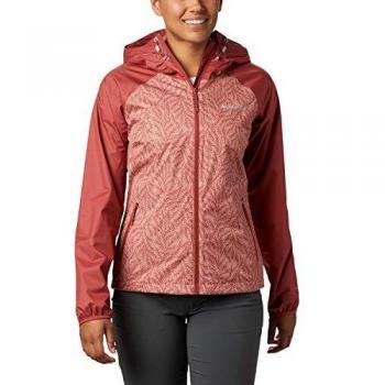 Columbia Ulica, Chaqueta Impermeable, Mujer, Rojo