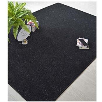 Alfombra infantil paillete flash negra 145 x 200 cm