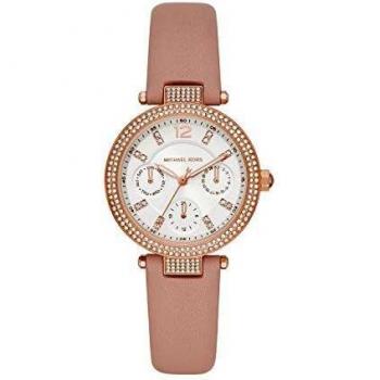 Michael Kors Women Analogue Quartz Watch with Leather Strap MK2914