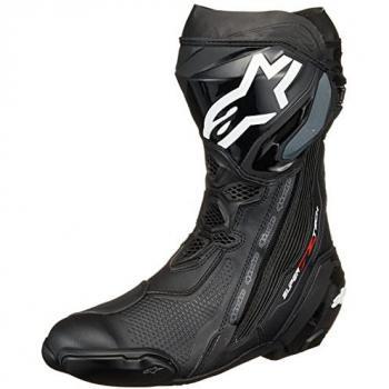 Alpinestars Supertech R Black Motorcycle Boots Size 44