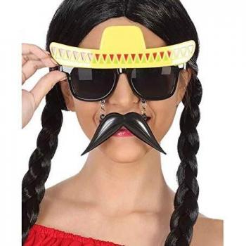 Atosa 57542 Gafas con Bigote y Gorro Mexicano
