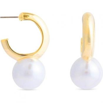 Pendientes de la colección Luxenter Nesh Essential bañados en Oro Amarillo de 18 Kts