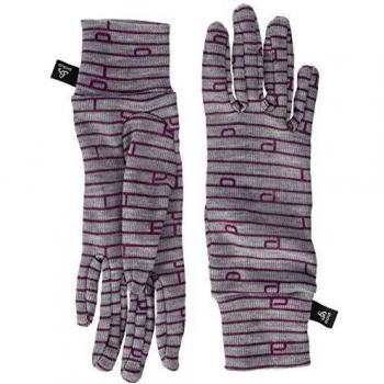 odlo - Guantes para niños, Infantil, Color Grey Melange - Sangria, tamaño 4XS