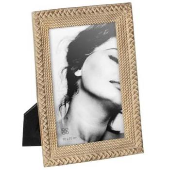 Marco de Fotos Beige Poliresina 14 x 2 x 18,5 cm