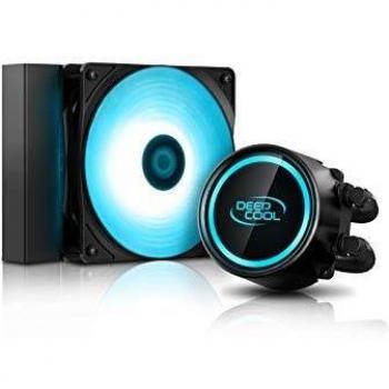 DEEP COOL GAMMAXX L120 V2 Refrigeración Líquida de CPU, con Sistema de Anti-Fugas, RGB Bomba y RGB Ventilidores Sync, Controlado por la Placa Base, Sin Controlador, AM4 Compatible, Garantía de 3 Años