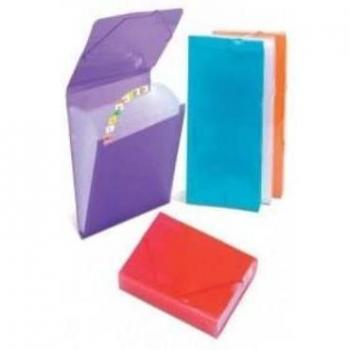 CARCHIVO 1913KF52 Divisor Carpeta Acordeón Fuelle Formato Folio Polipropileno Naranja 13 Departamentos