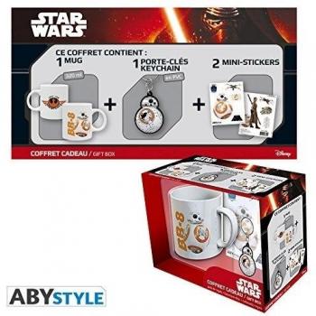 ABYstyle Juego de Tronos de Star Wars - Taza con llavero y pegatina BB8 para adultos, ABYPCK076