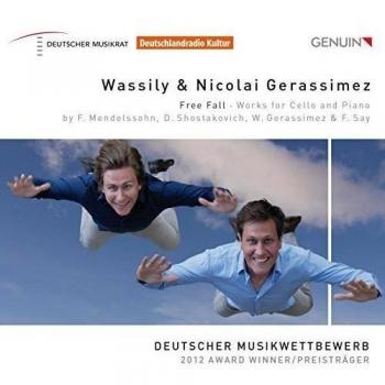 Free Fall. Mendelssohn, Chostakovitch, Say, Gerassimez : uvres pour violoncelle et piano. Gerassimez.
