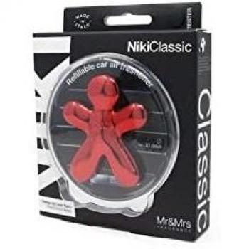 Ambientador para coche Niki Cereza Grande Cromo Rojo 1 pieza Unisex