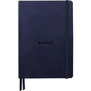 Goalbook Creation Maya negro A5 - Rhodiarama - Dot (puntado) Azul noche