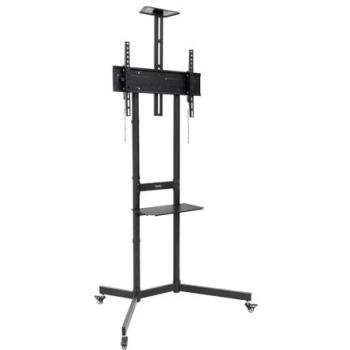 Soporte de Suelo con Ruedas TooQ NEFERTITI FS1151M-B para Pantallas de 37 a 70, Altura Ajustable, Inclinación, Peso Máximo 70kg, VESA hasta