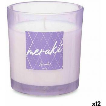 Vela Perfumada Violeta Morada 120 g - Pack de 12 Unidades