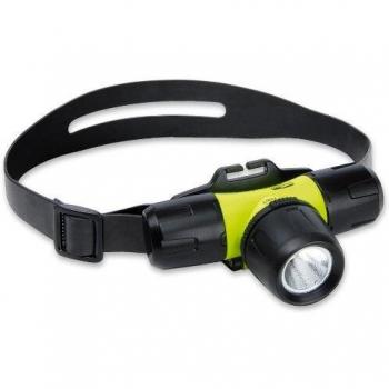 LiteXpress LXL10000W4 Liberty - Linterna de cabeza con LED de hasta 137 lúmenes, sumergible hasta 30 m, conformidad ANSI FL1, color negro/amarillo