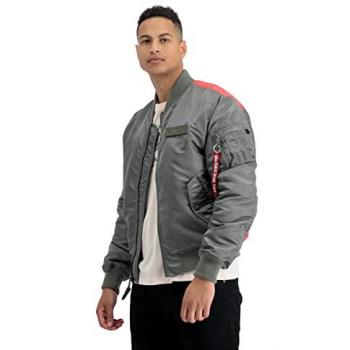 Alpha Industries MA-1 VF Fighter Squadron Bomber Jacket Vintage Green Men's Size S