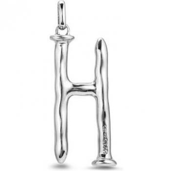 UNO de 50 - Silver Plated Alphabet Charm Letter H for Women