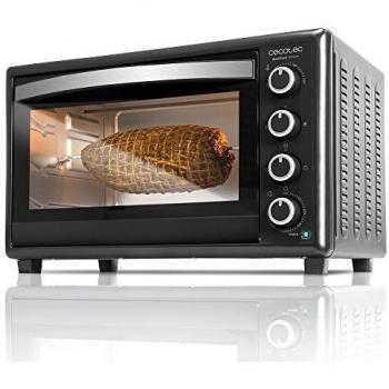 Cecotec Horno Sobremesa Bake&Toast 750 Gyro. 2000 W, Capacidad 46 L, 12 Modos, Temperatura hasta 230ºC y Temporizador hasta 60 Minutos, Incluye Accesorio Rustidor con pinzas, Negro
