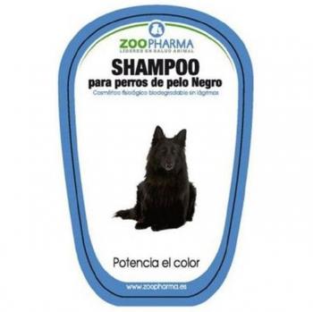 Champú para perros de pelo negro de 1 litro.