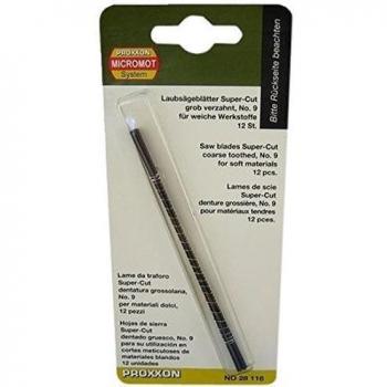 Proxxon 2228116 - Hojas De Dentadura Gruesa 12 Pcs.